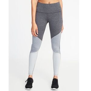 High-Waisted Color-Block Elevate Compression Leggings For Women small